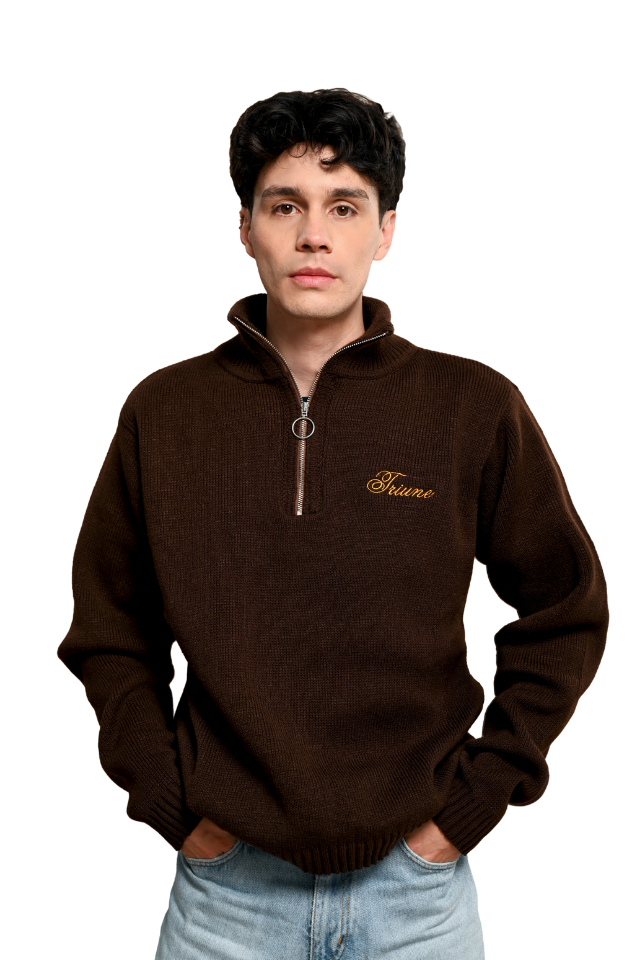 Brown Halfzip