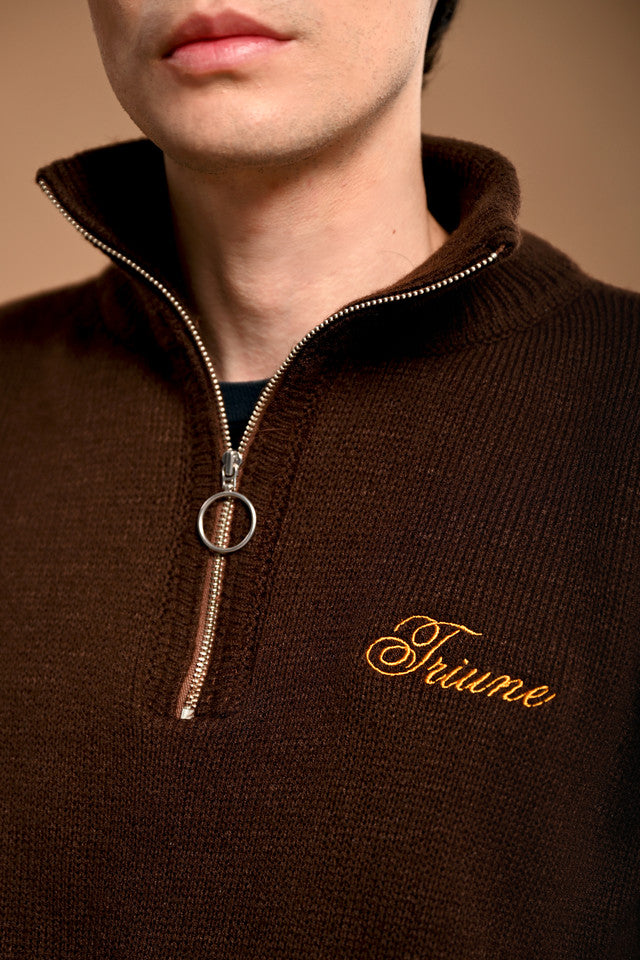 Brown Halfzip